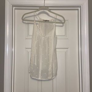 White blouse from LOFT!